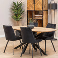 Mangohouten ovale eettafel