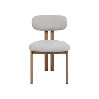 Eetkamerstoel Noor Beige met eik onderstel Mahom