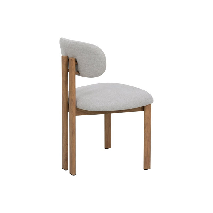 Eetkamerstoel Noor Beige met eik onderstel Mahom