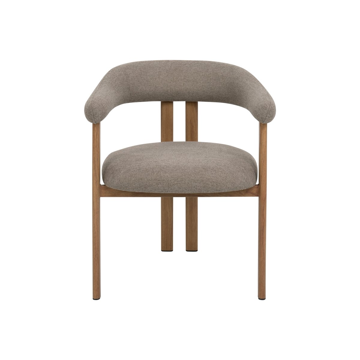 Mangohouten eetkamerstoel Ariane taupe