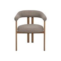 Eetkamerstoel Ariane Taupe met eik onderstel Mahom
