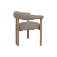 Eetkamerstoel Ariane Taupe met eik onderstel Mahom
