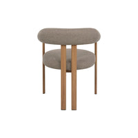 Eetkamerstoel Ariane Taupe met eik onderstel Mahom