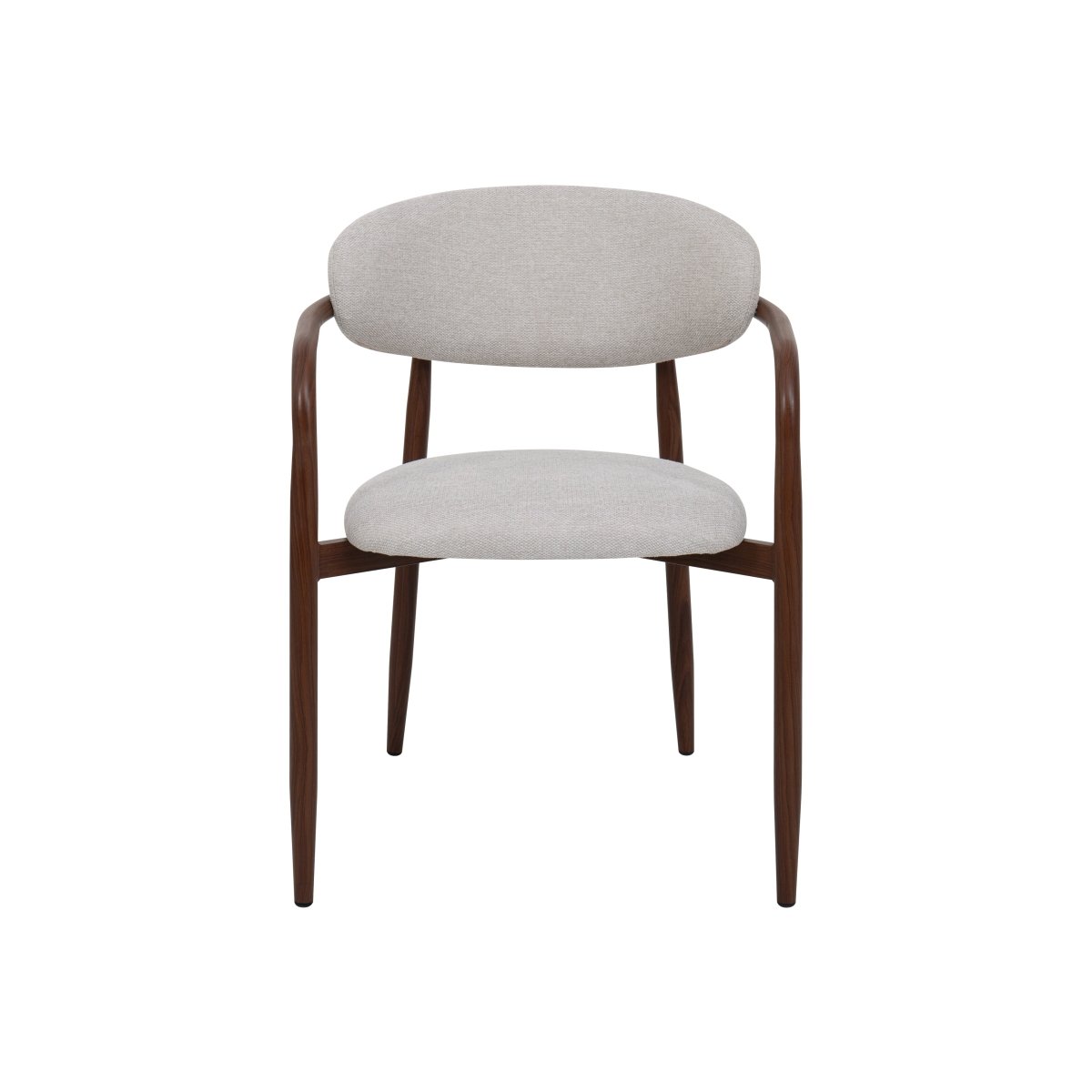 Mangohouten eetkamerstoel Alexia beige