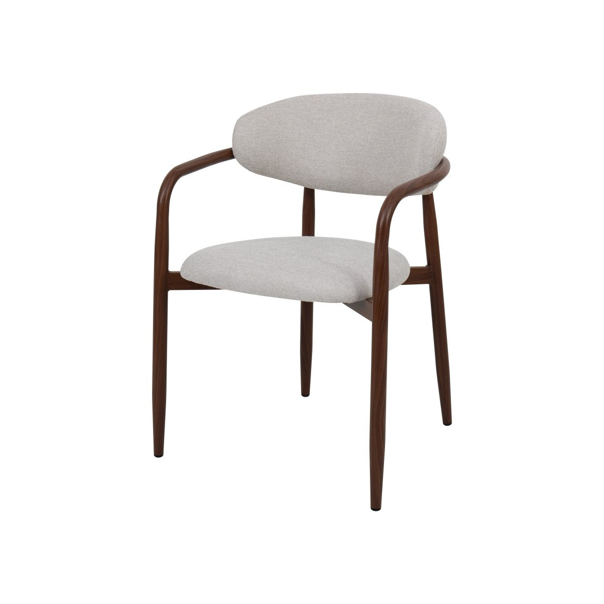 Mangohouten eetkamerstoel Alexia beige