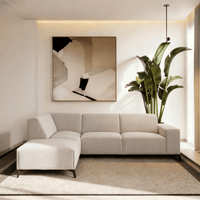 Hoekbank Brooklyn 4-zits Links Beige Mahom