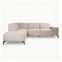 Hoekbank Brooklyn 4-zits Links Beige Mahom