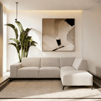 Hoekbank Brooklyn 4-zits Rechts Beige Mahom