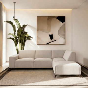 Hoekbank Brooklyn 4-zits Rechts Beige Mahom