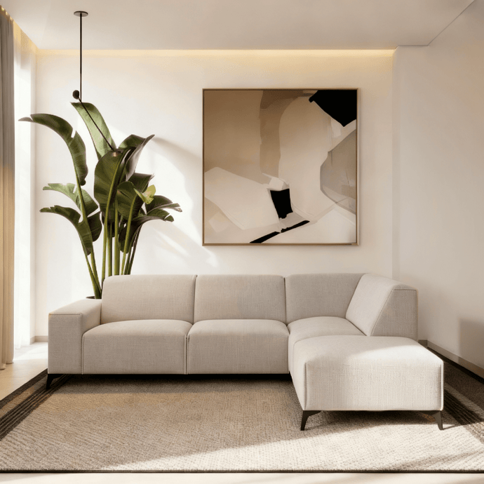 Hoekbank Brooklyn 4-zits Rechts Beige Mahom