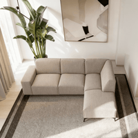 Hoekbank Brooklyn 4-zits Rechts Beige Mahom