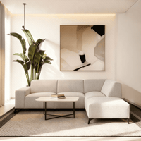 Hoekbank Brooklyn 4-zits Rechts Beige Mahom