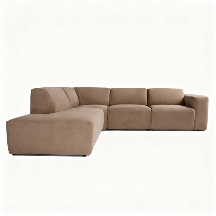 Hoekbank Isabel 4-zits Links Taupe Mahom