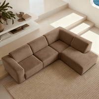 Hoekbank Isabel 4-zits Rechts Taupe Mahom