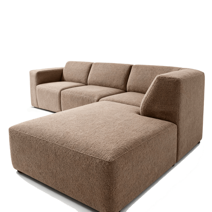 Hoekbank Isabel 4-zits Rechts Taupe Mahom