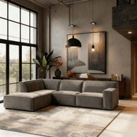 Hoekbank Milo 4-zits Links Taupe Mahom