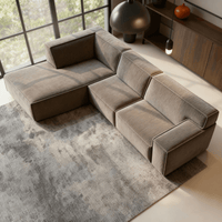 Hoekbank Milo 4-zits Links Taupe Mahom