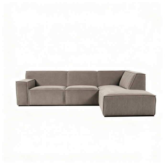 Hoekbank Milo 4-zits Rechts Taupe Mahom