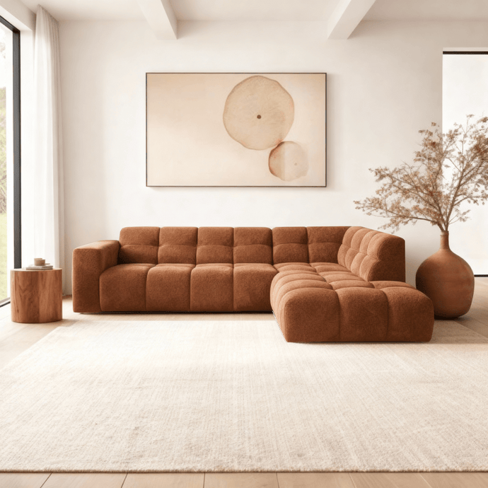 Hoekbank Noah 4-zits Rechts Koper Mahom