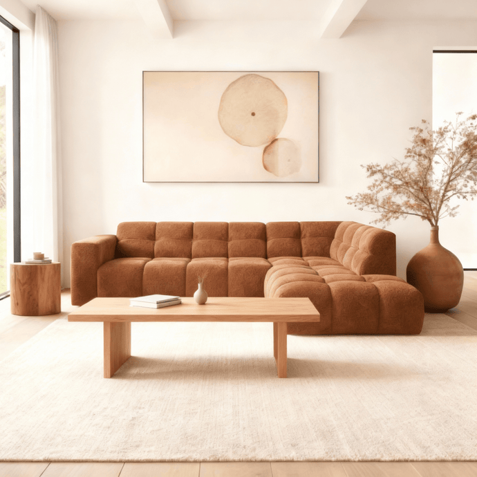 Hoekbank Noah 4-zits Rechts Koper Mahom