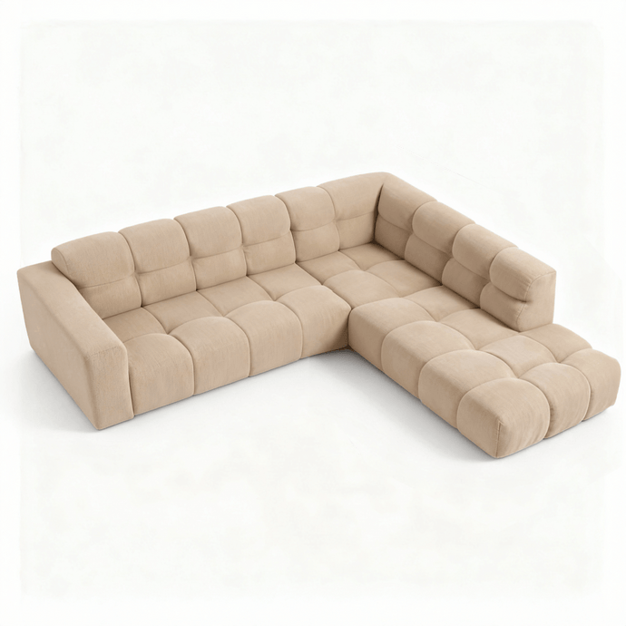 Hoekbank Noah 4-zits Rechts Crème Mahom