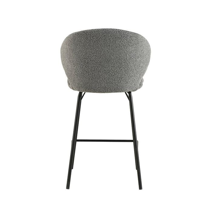 Barkruk Talence Donkergrijs met zwart onderstel Mahom Geslaagd