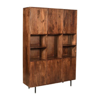 Mangohouten Boekenkast Japandi 135 cm Mahom