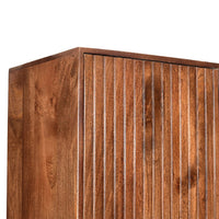 Mangohouten Boekenkast Japandi 135 cm Mahom