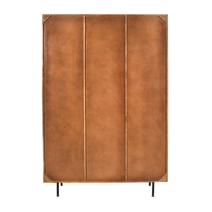 Mangohouten Boekenkast Japandi 135 cm Mahom