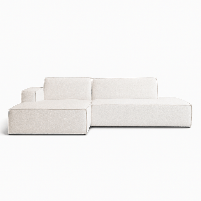 Bank Enzo 3-zits Links Bouclé Beige PEPP