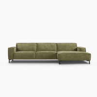 Bank River 3-zits Chaise Rechts Groen PEPP