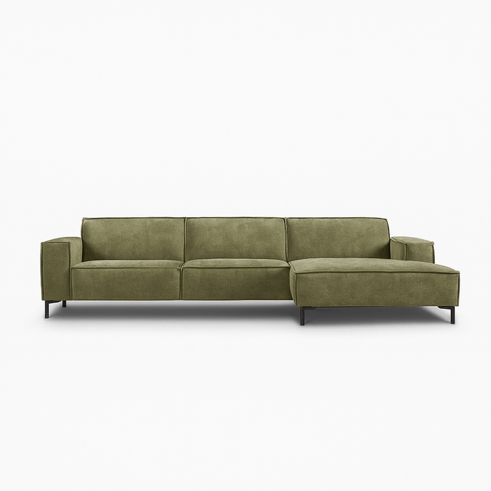 Bank River 3-zits Chaise Rechts Groen PEPP