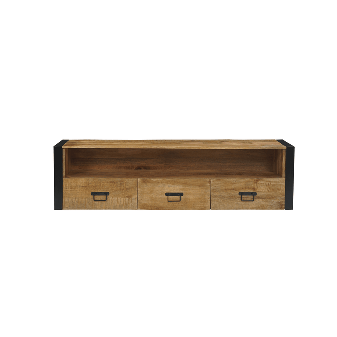 Mangohouten Tv meubel Zwevend Britt 150cm Mahom