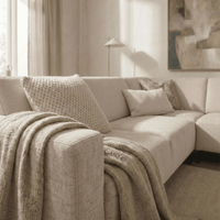 Hoekbank Sevilla 4-zits Rechts Beige Mahom