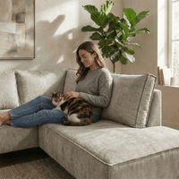 Hoekbank Valencia 4-zits Rechts Grijs Mahom