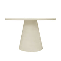Eettafel Savannah Microcement Rond 120 cm Beige Mahom