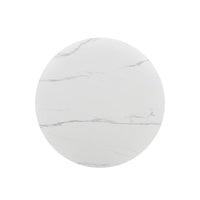 Eettafel Santiago Rond Woodvineer 120 cm Bruin Mahom