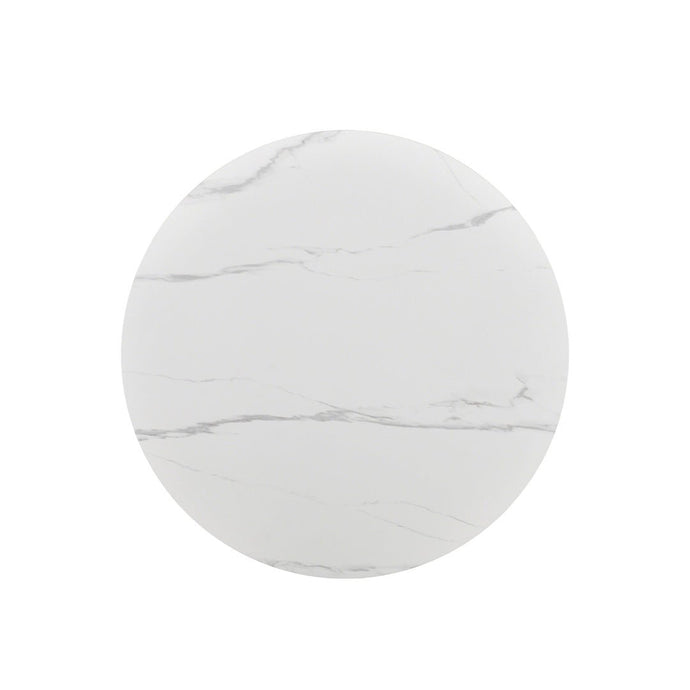 Eettafel Santiago Rond Woodvineer 120 cm Bruin Mahom