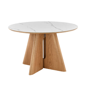 Eettafel Santiago Rond Woodvineer 120 cm Mahom