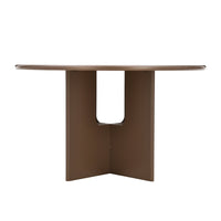 Eettafel Pantone Rond 130 cm Donkerbruin Mahom