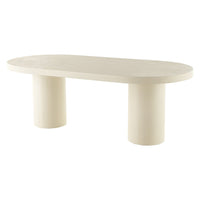 Eettafel Savannah Mircocement Organisch 180 cm Beige Mahom