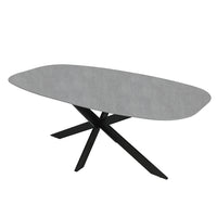 Eettafel Santiago Melamine Deens Ovaal 180 cm Mahom