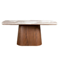 Ovale mangohouten eettafel