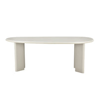 Eettafel Savannah Mircocement Organisch 210 cm Beige Mahom