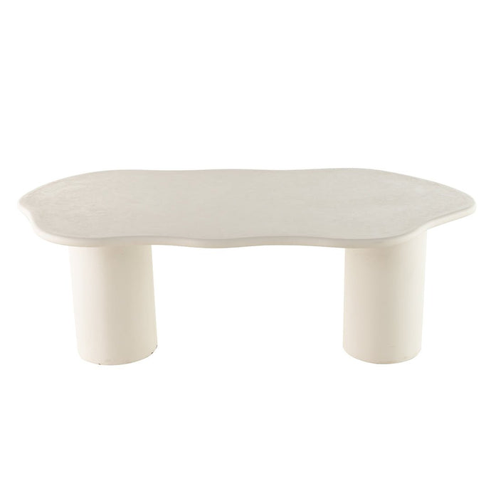 Eettafel Savannah Microcement Organisch 210 cm Wit Mahom