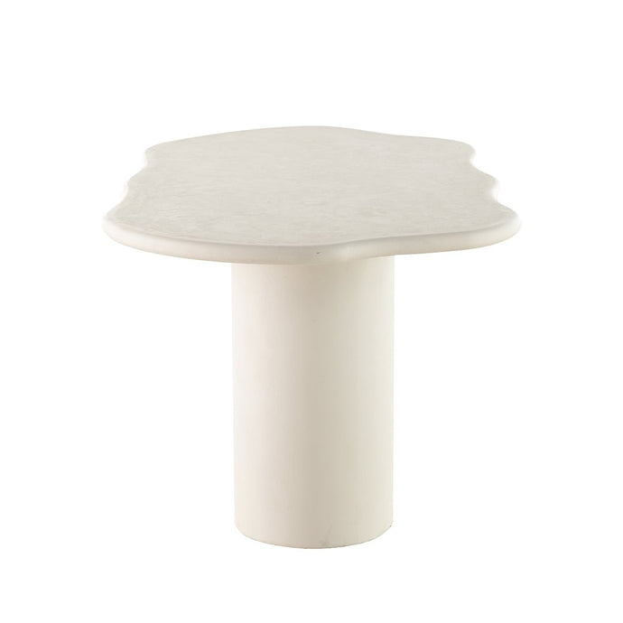 Eettafel Savannah Microcement Organisch 210 cm Wit Mahom