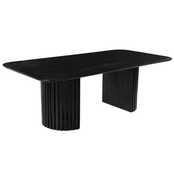 Mangohouten Eettafel Lucia Black 220x100 cm Mahom