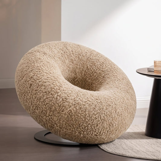 Fauteuil Donut Crème Zacht Teddy Mahom