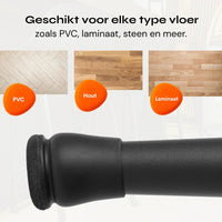 FLOOQ® Pro Stoelpootdoppen Geluidloos & Krasvrij (14–21 mm) 8 stuks