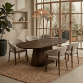 Mangohouten Eettafel Nova Capsule Donkerbruin 180×90 cm Mahom